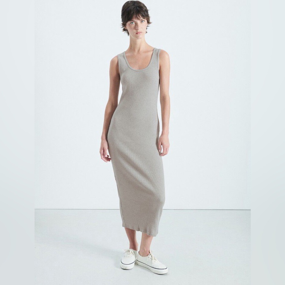 American Vintage Gray Midi Dress